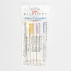 Mildliner Highlighter & Marker Pen 5-Color Set (Zebra)