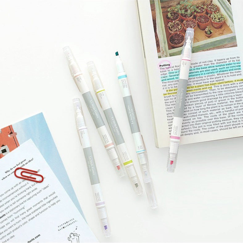 Iconic 2 Way Marker Pen Set - Pastel