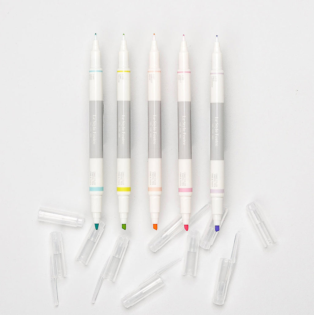 Iconic 2 Way Marker Pen Set - Pastel