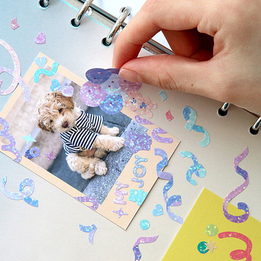 Iconic Confetti Hologram Stickers