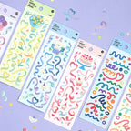 Iconic Confetti Hologram Stickers