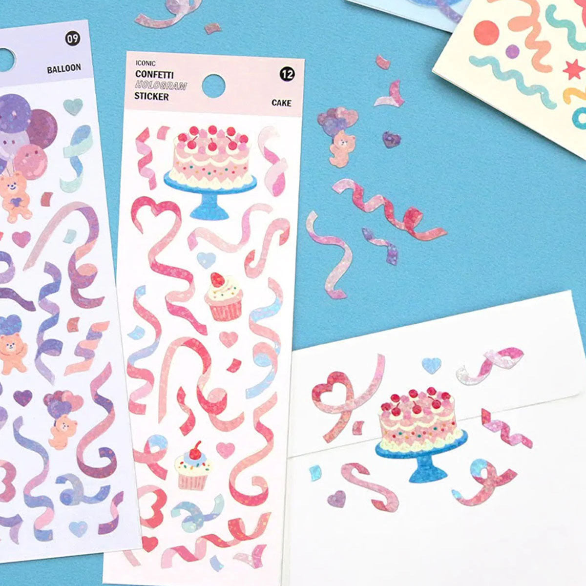 Iconic Confetti Hologram Stickers