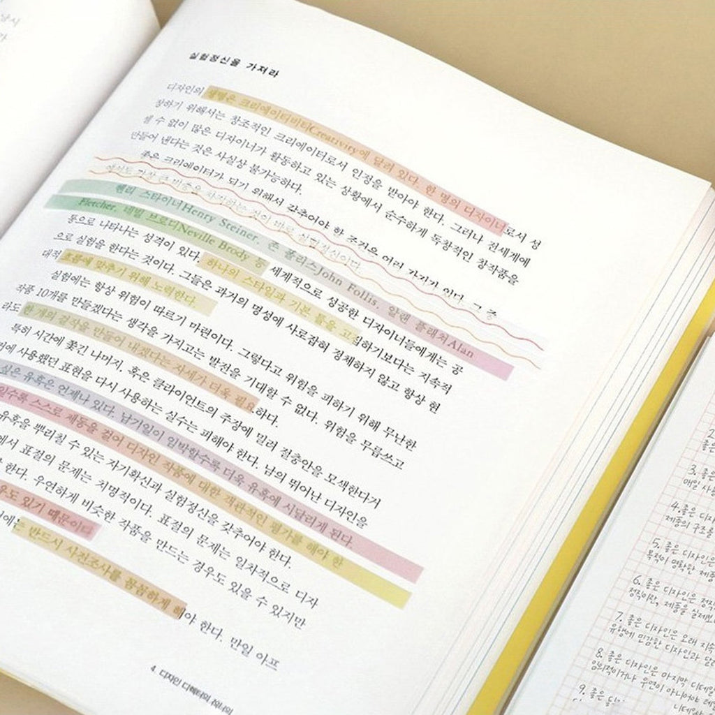 Iconic Index Long Highlighter Sticky Notes