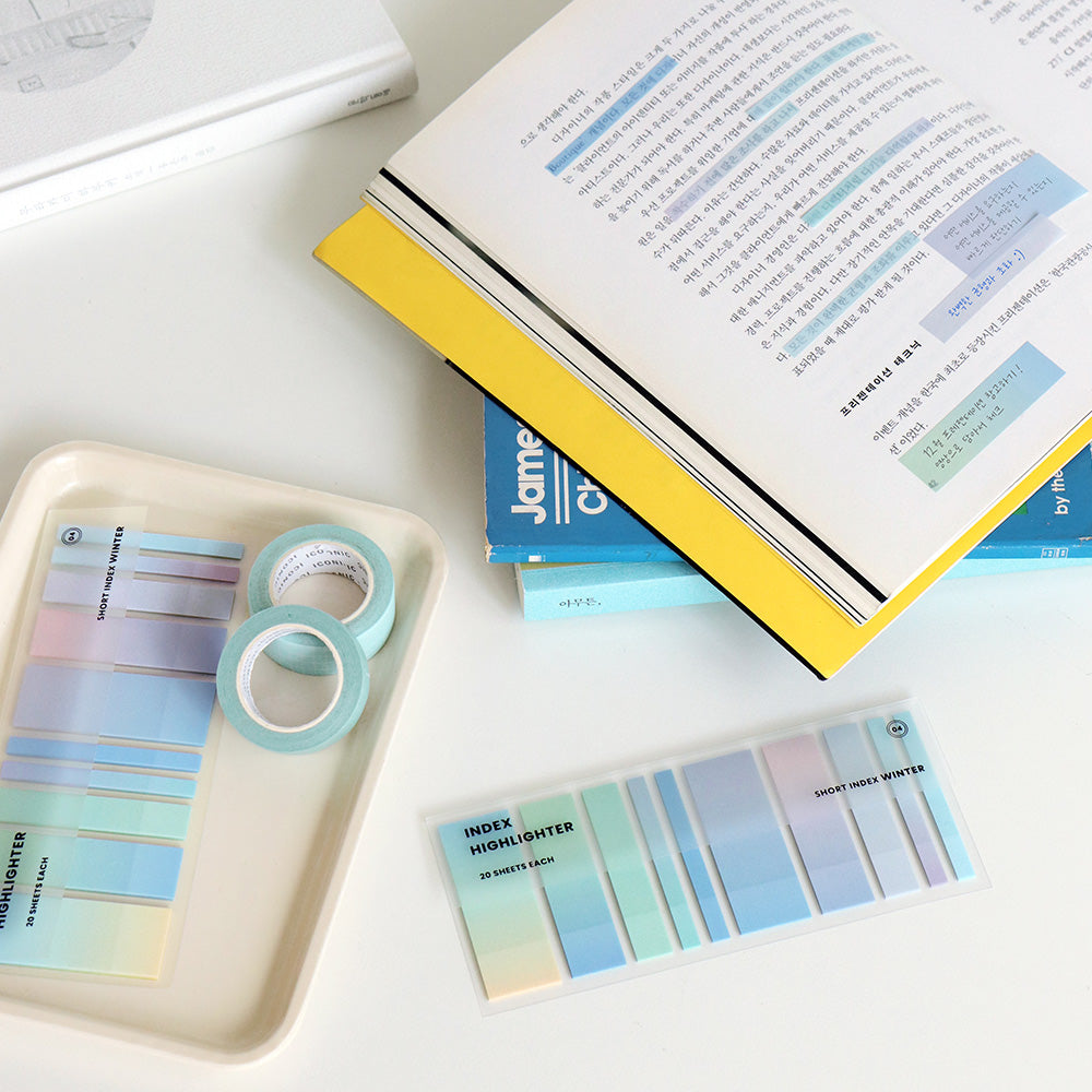 Iconic Index Short Highlighter Sticky Notes