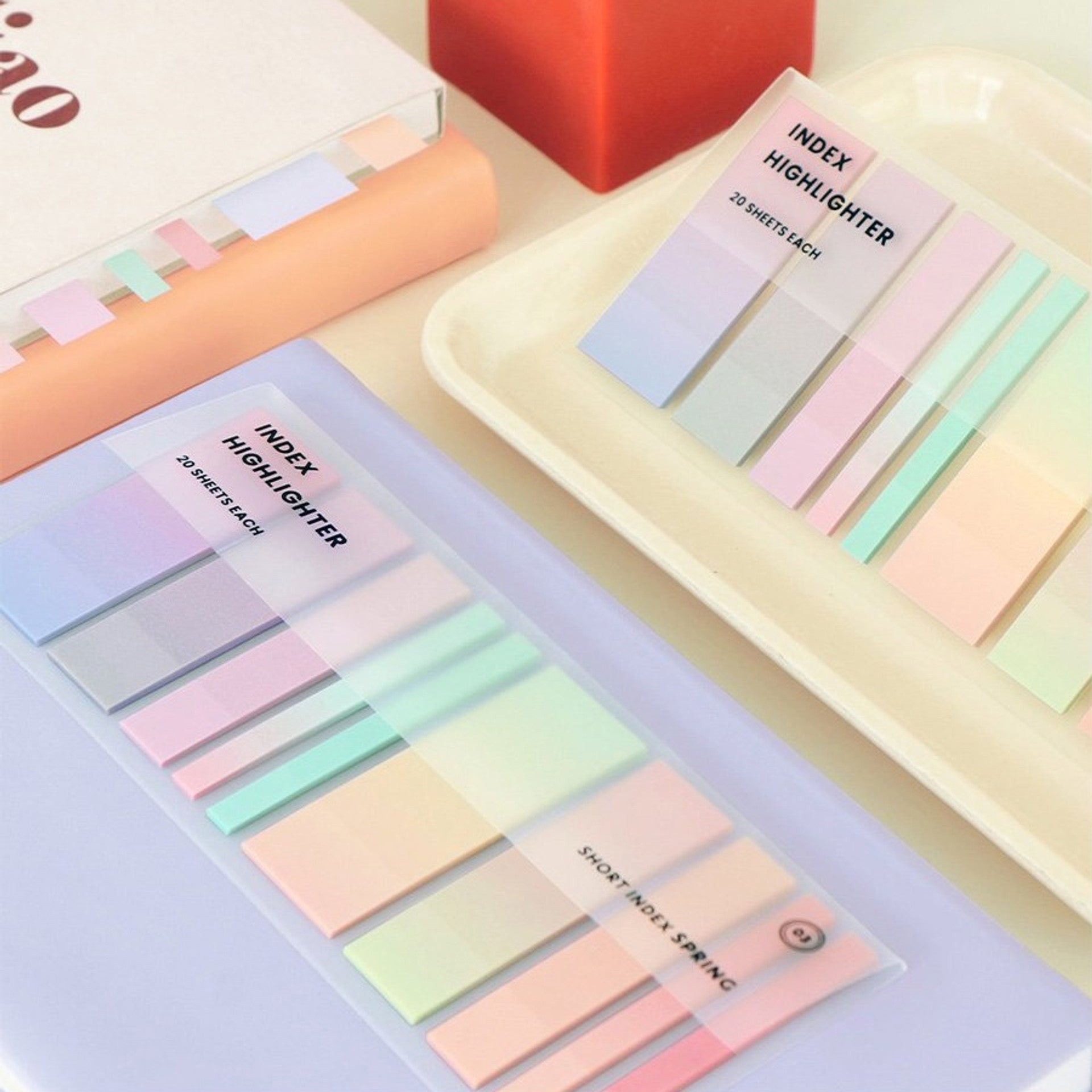 Iconic Index Short Highlighter Sticky Notes