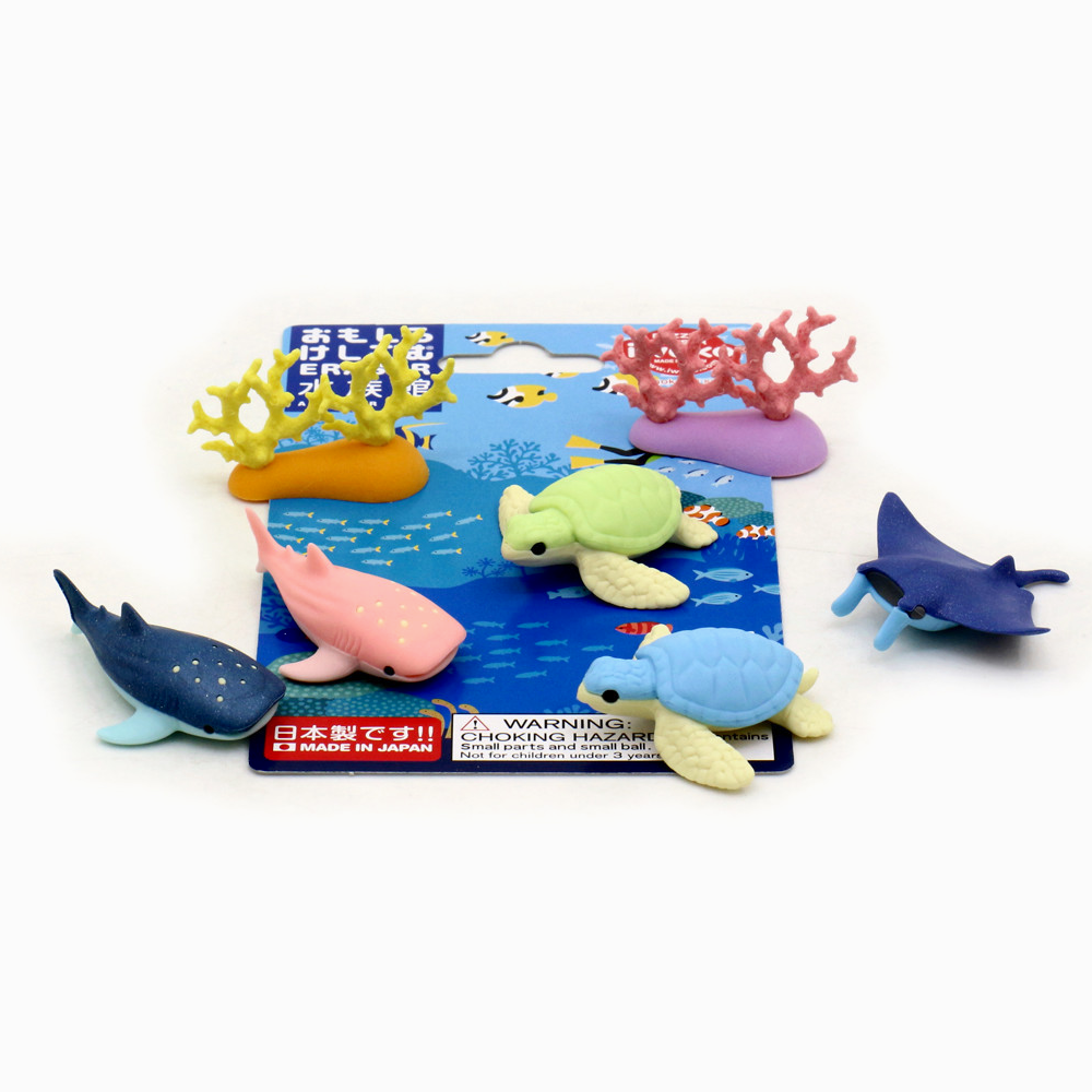 Iwako Eraser Set - Aquarium