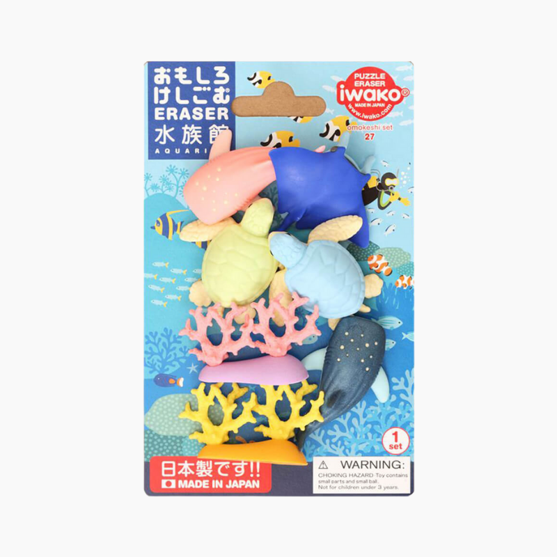 Iwako Eraser Set - Aquarium