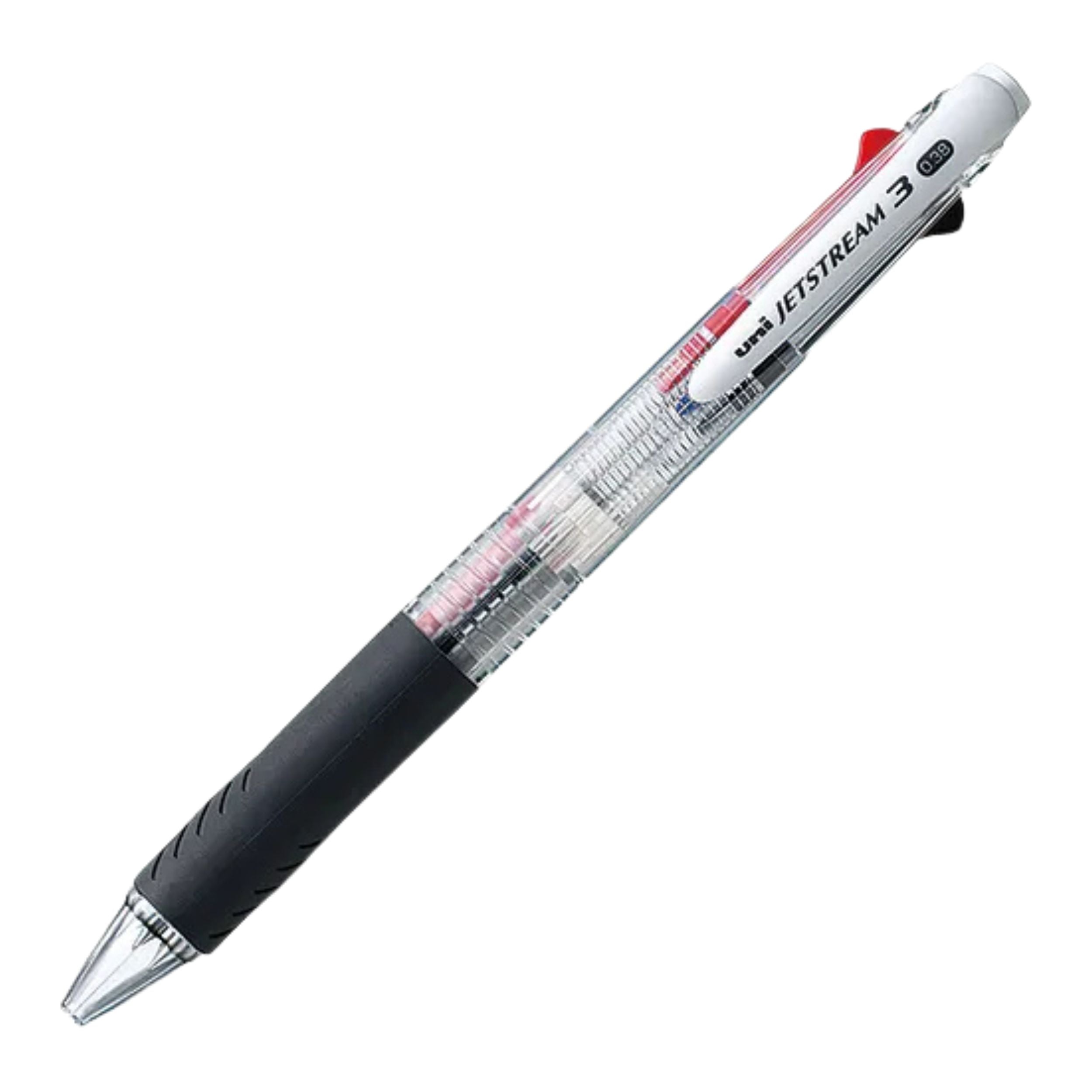 Uni Jetstream 3 Three Ink Multi Color Pen - Clear - 0.38mm