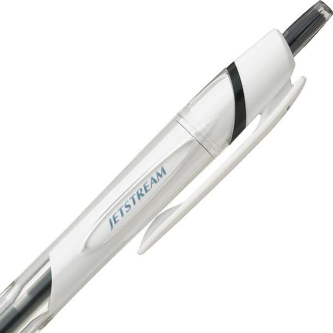 Uni Jetstream Standard Ballpoint Pen - White - Black Ink - 0.5mm