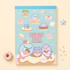 Jinbesan Donut Island Memo Pad - Pastel Friends