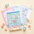 Jinbesan Donut Island Memo Pad - Pastel Friends
