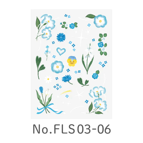 Favluv Sticker - Flower - Blue