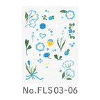 Favluv Sticker - Flower - Blue