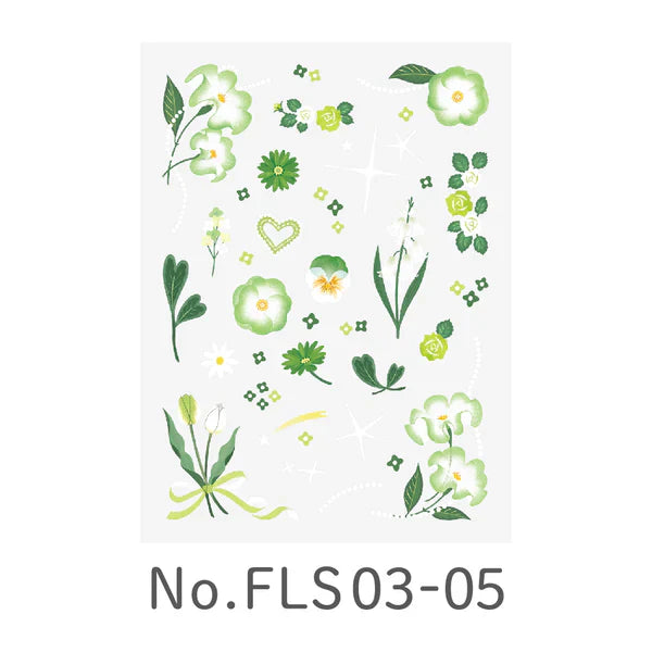 Favluv Sticker - Flower - Green