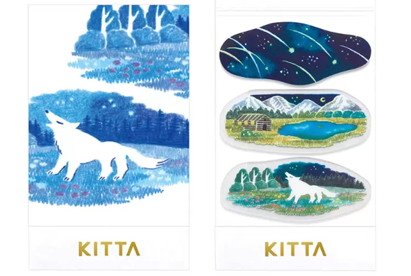 KITTA 클리어 탭 스티커 Toromi·풍경