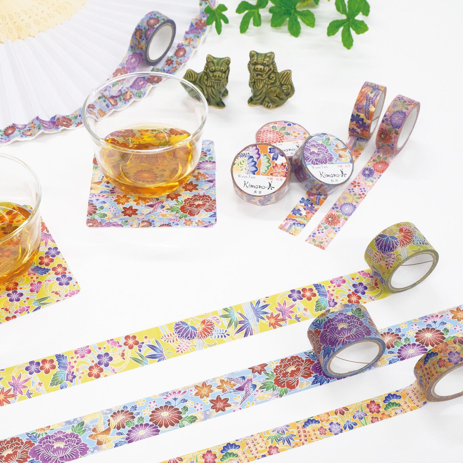 Kamiiso Kimono Series Masking Tapes - Bin