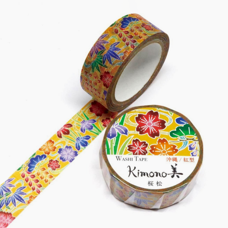 Kamiiso Kimono Series Masking Tapes - Bin