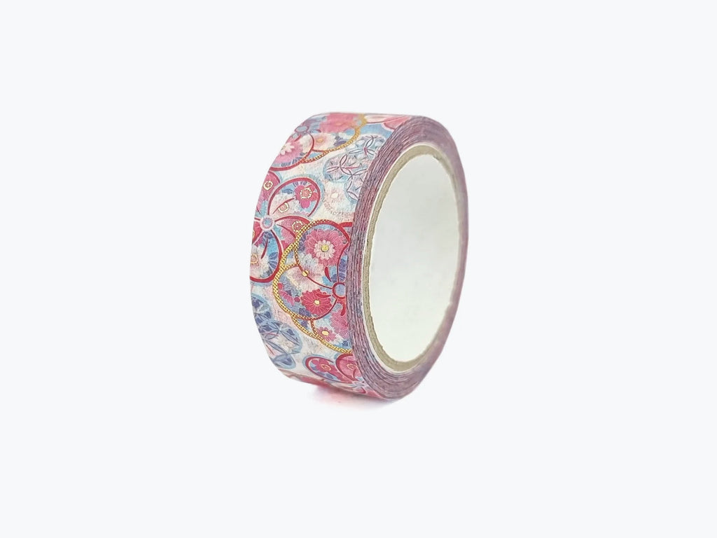 Kamiiso Kimono Series Washi Tape - Twisted Plum Blossom