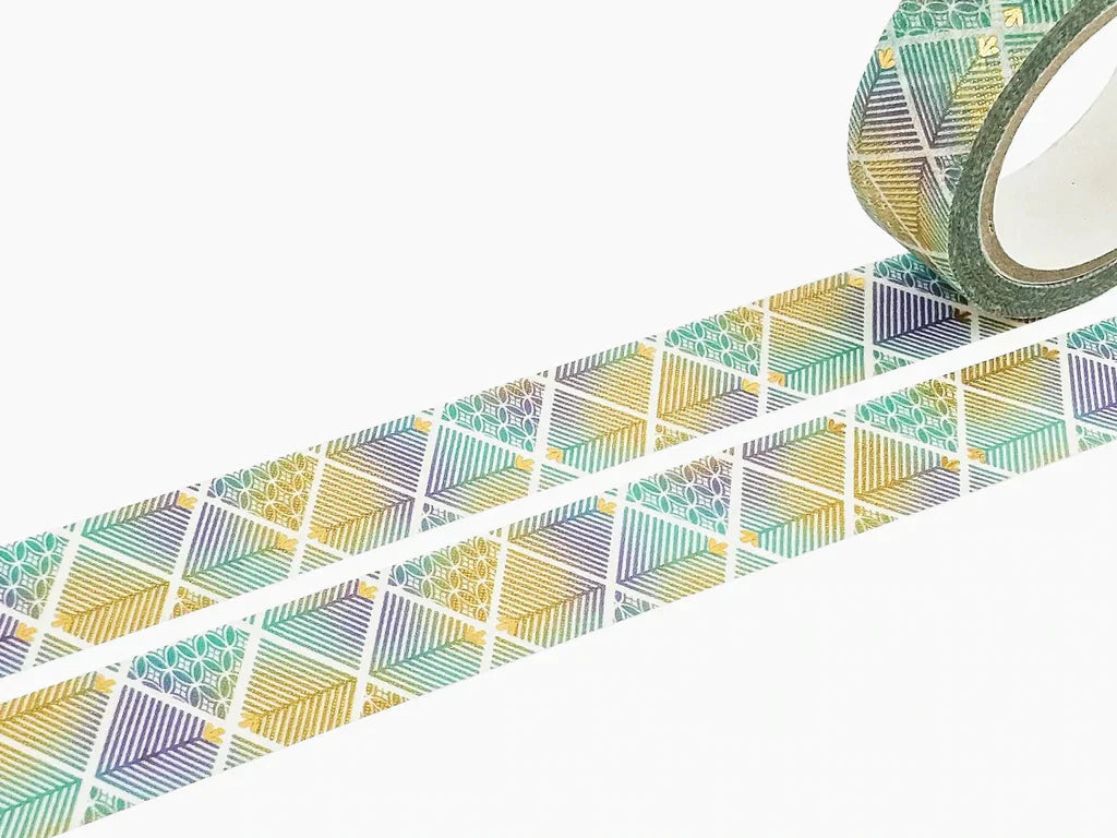 Kamiiso Kimono Series Washi Tape - Wide - Wakamatsu Ryo