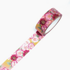 Kamiiso Kimono Series Washi Tape - Yellow Yaezakura