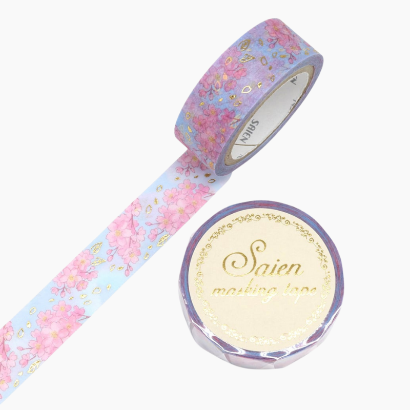 Kamiiso Saien Washi Tape - Spring Sky