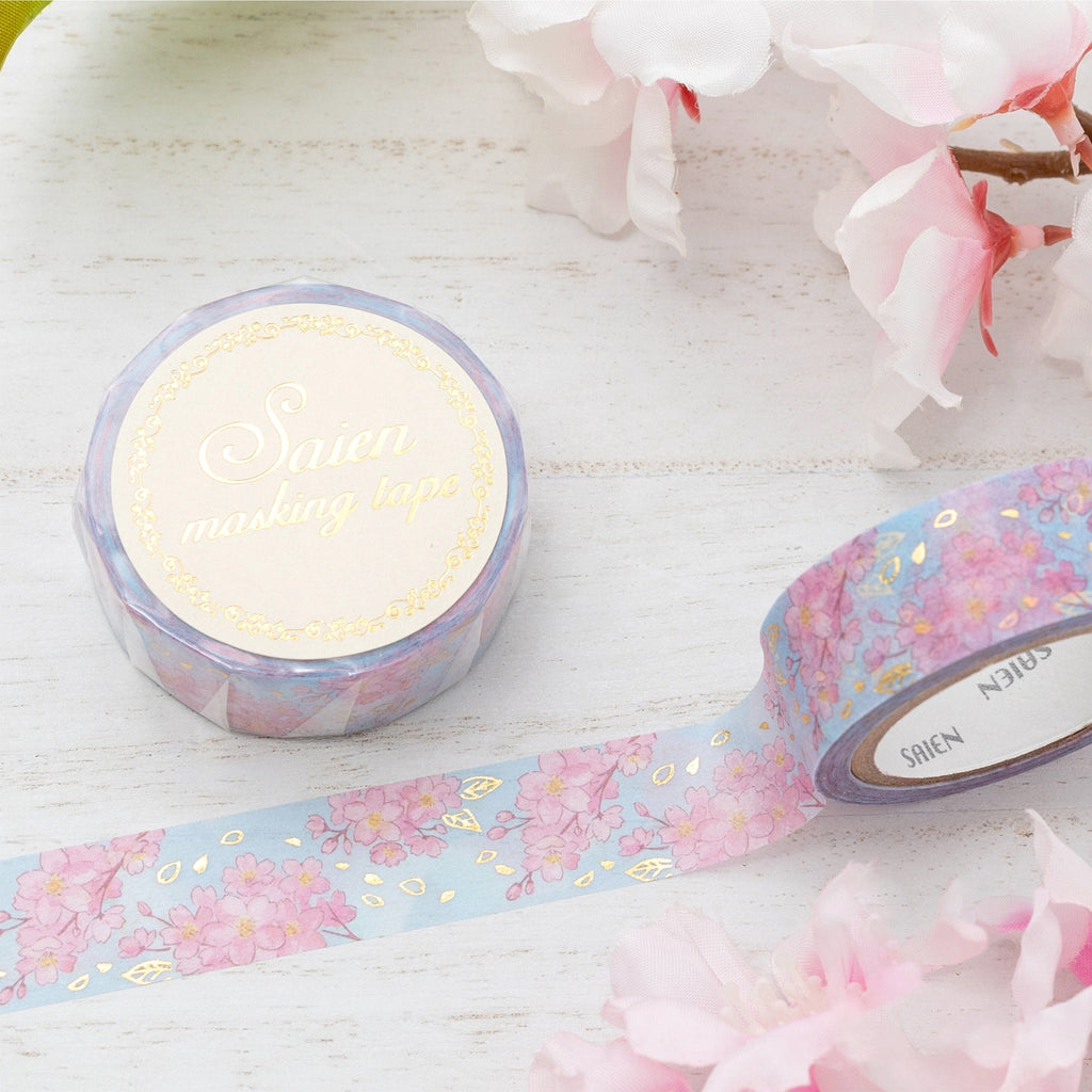 Kamiiso Saien Washi Tape - Spring Sky