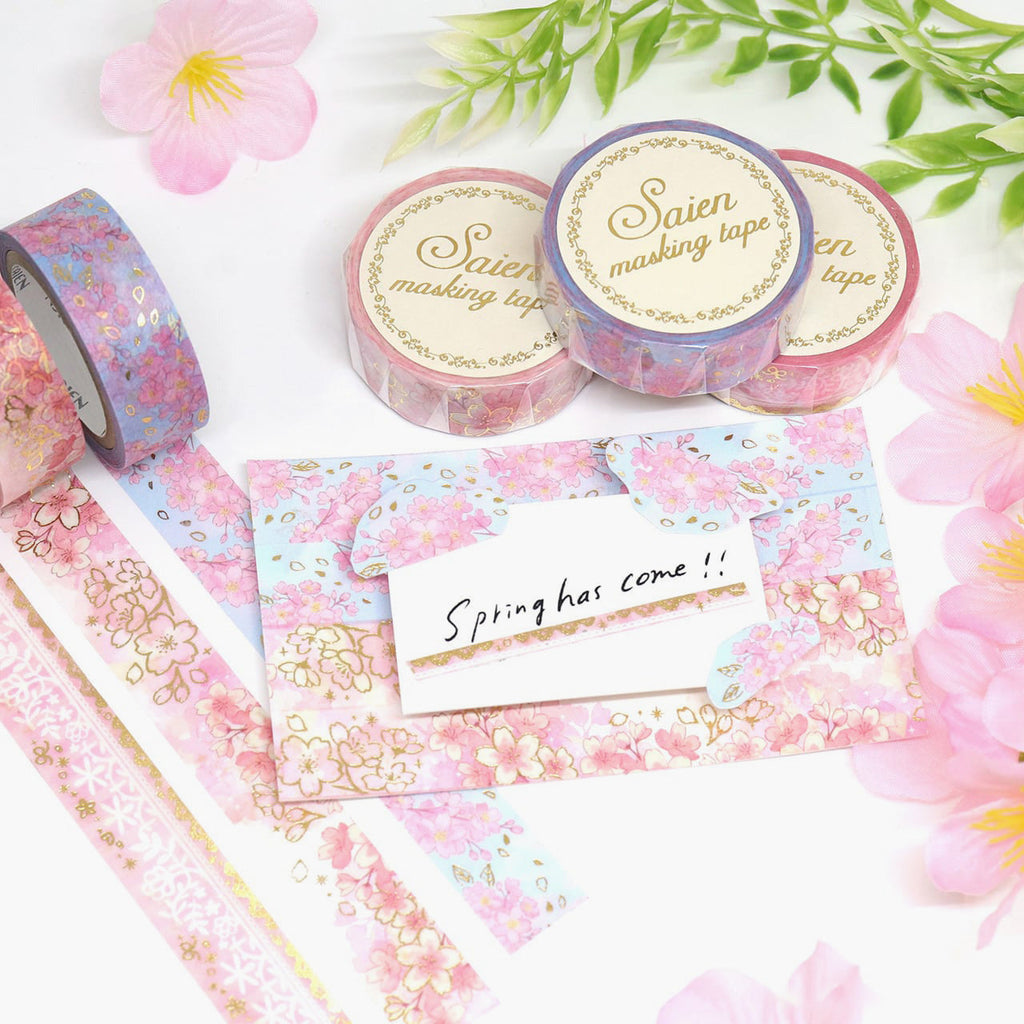 Kamiiso Saien Washi Tape - Spring Sky
