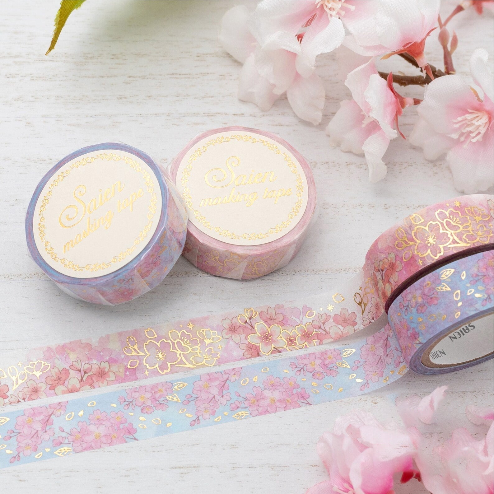 Kamiiso Saien Washi Tape - Spring Sky