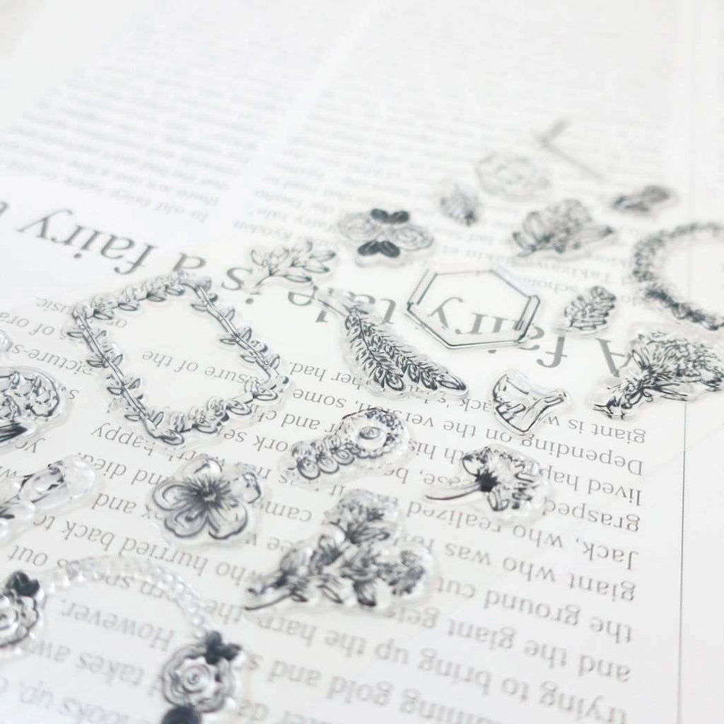Kamio Daily Deco Clear Stamp - Florals