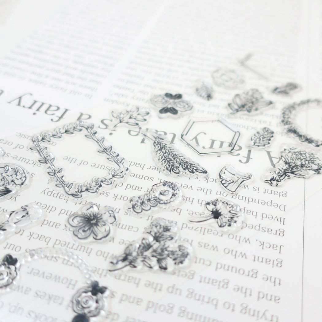 Kamio Daily Deco Clear Stamp - Florals