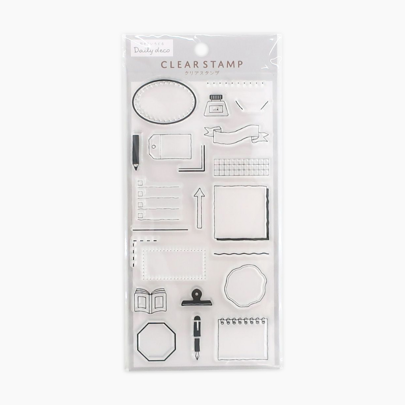 Kamio Daily Deco Clear Stamp - Journal