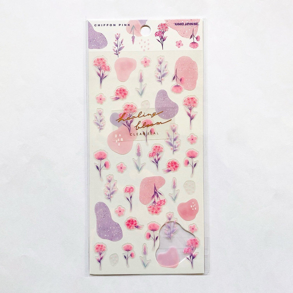 Kamio Healing Bloom Clear Stickers