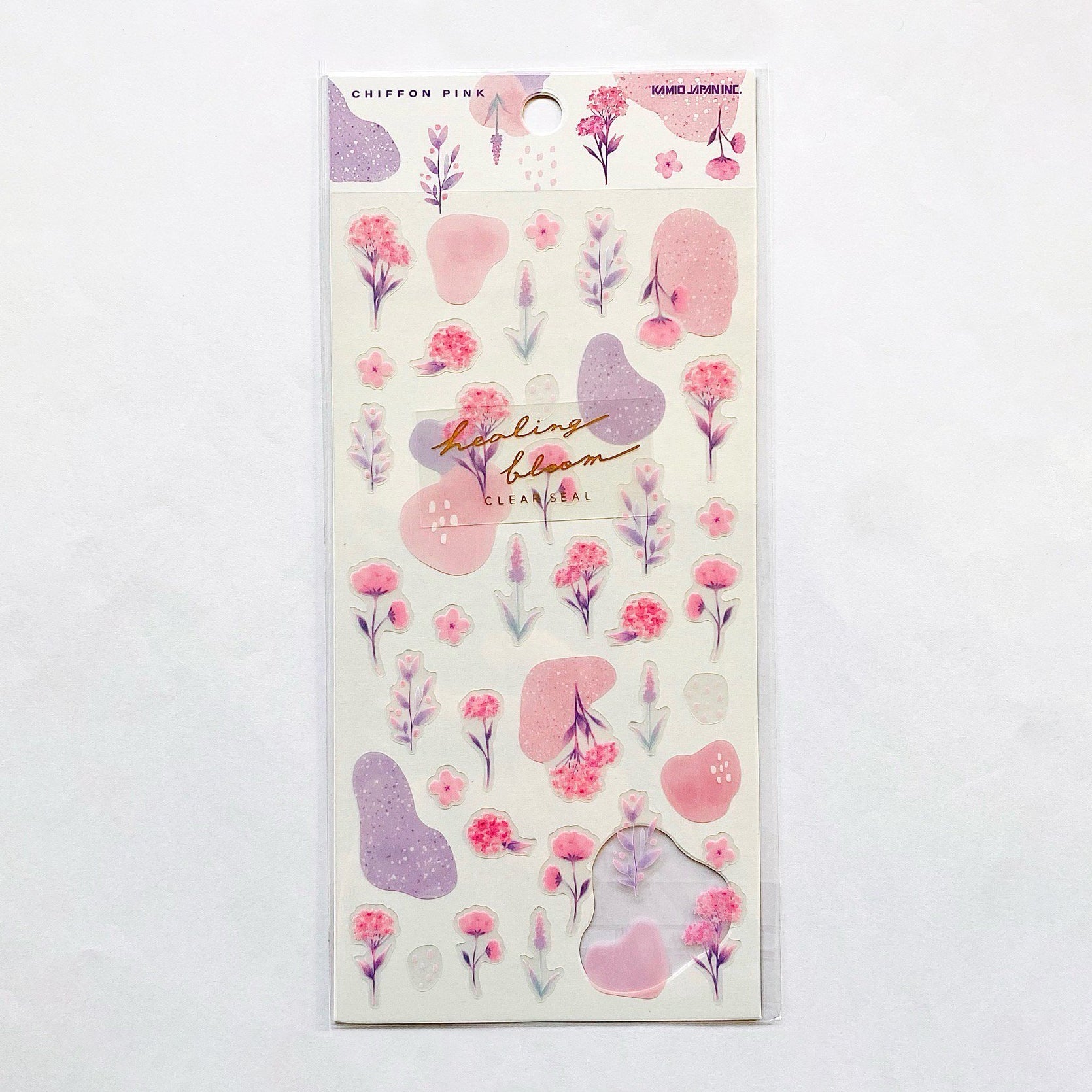 Kamio Healing Bloom Clear Stickers