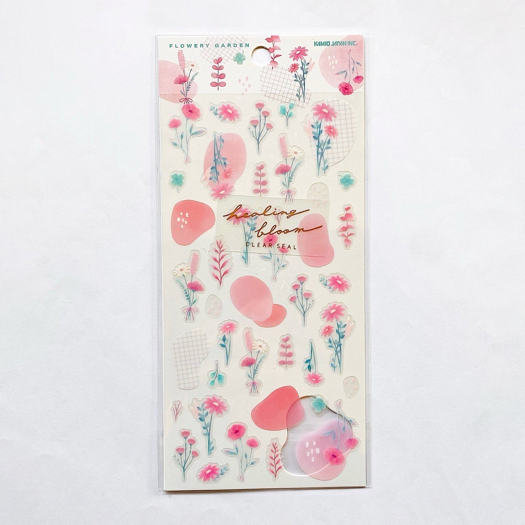 Kamio Healing Bloom Clear Stickers