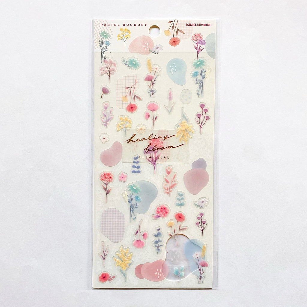 Kamio Healing Bloom Clear Stickers