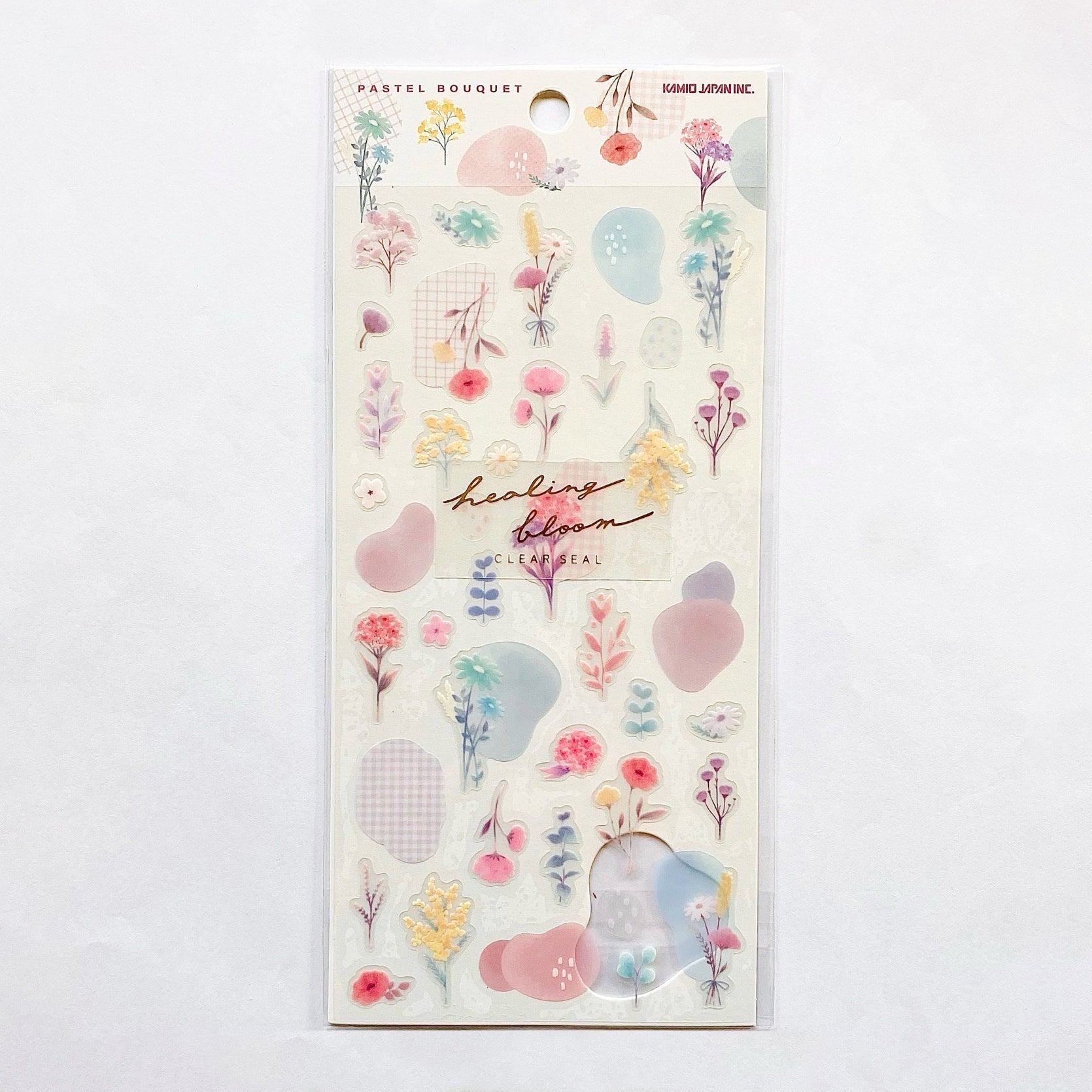 Kamio Healing Bloom Clear Stickers
