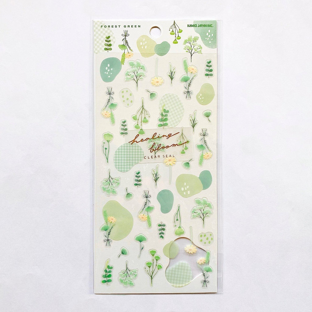 Kamio Healing Bloom Clear Stickers