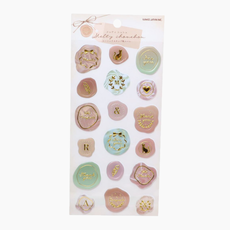Kamio Melty Chouchou Wax Seal Stickers