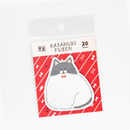 Katanuki Fusen Die-Cut Sticky Notes - Cat