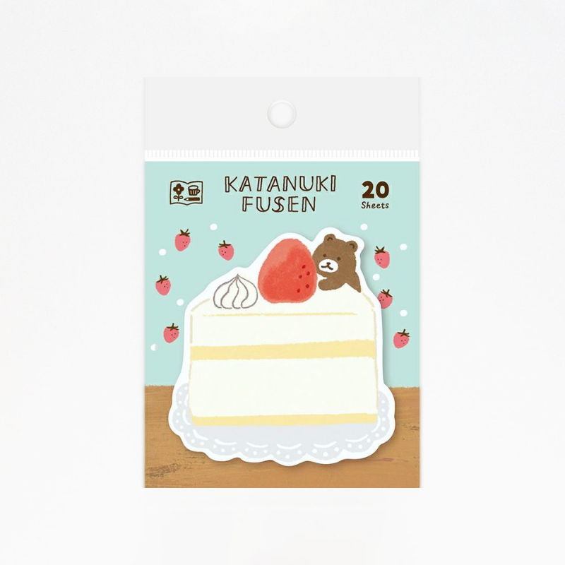 Katanuki Fusen Die-Cut Sticky Notes - Hungry Bear