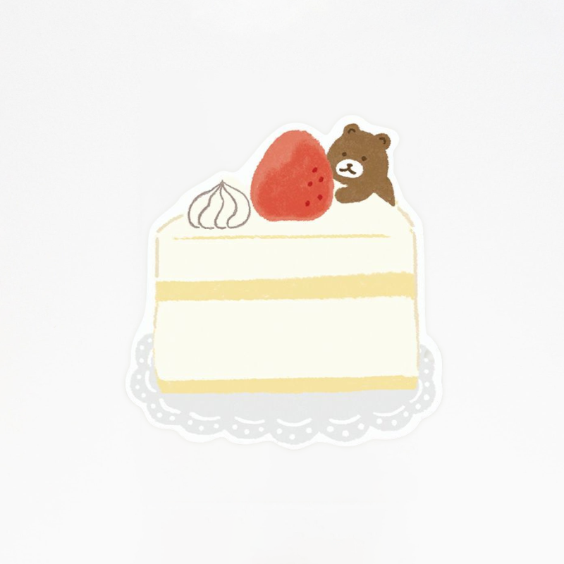 Katanuki Fusen Die-Cut Sticky Notes - Hungry Bear