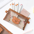 Kawaii Bear Mesh Pencil Case