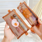 Kawaii Bear Mesh Pencil Case