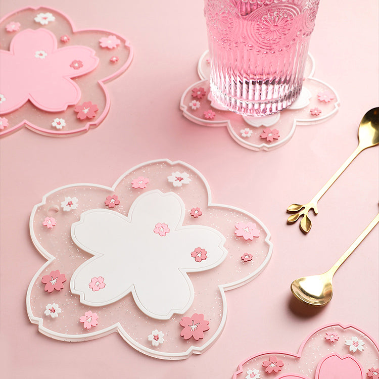 Kawaii Japanese Sakura Coaster
