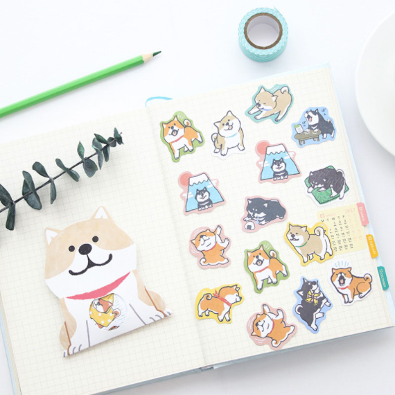 Kawaii Shiba Inu Sticker Pack