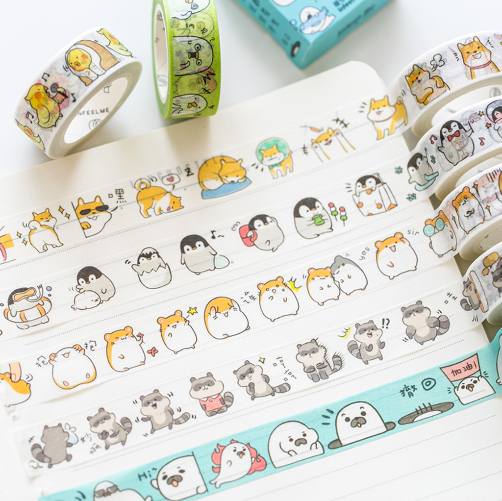 Kawaii Animals Washi Tape
