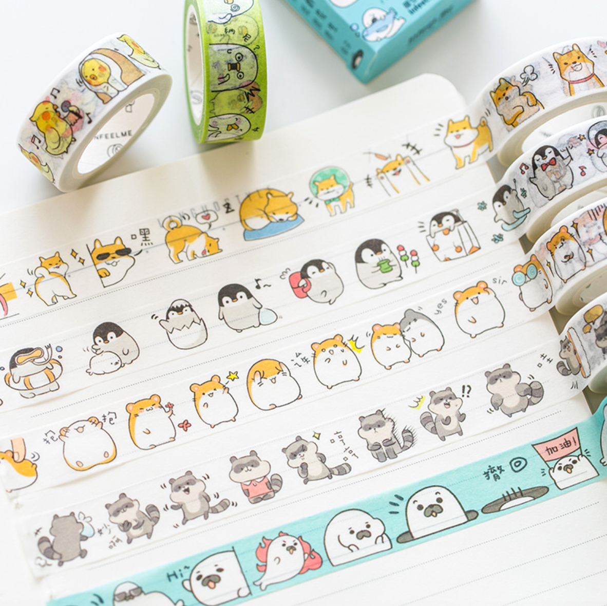 Kawaii Animals Washi Tape