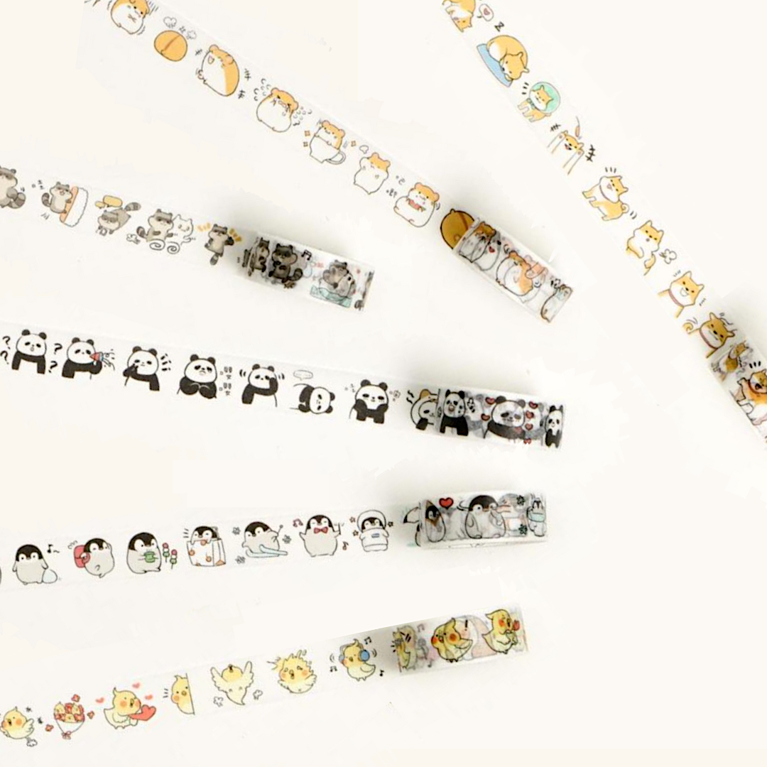 Kawaii Animals Washi Tape