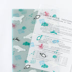 Kohaku A5 Clear Folder - 3 Pockets - Polar Animals