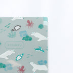 Kohaku A5 Clear Folder - 3 Pockets - Polar Animals